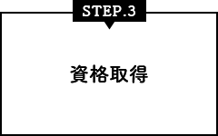 STEP.3 資格取得